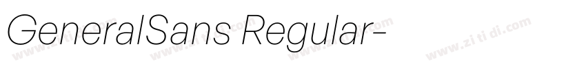 GeneralSans Regular字体转换 GeneralSans Regular字体转换